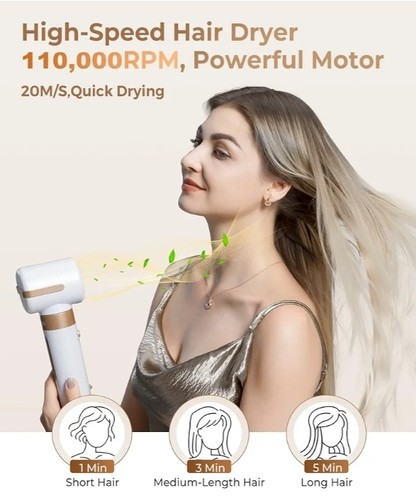 7-in-1 Hot Air Brush Set, Multi-Functional Hair Dryer Styler with Curling Tools - Picture 6 of 10