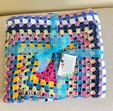 Handmade Crochet Baby Blanket Multipurpose New Unisex Size 90"x90" Inch Approx.