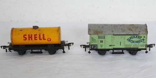 ZWEI ALTE WAGGONS VON FLEISCHMANN SPUR H0 #12717 | Zustand: Gebraucht