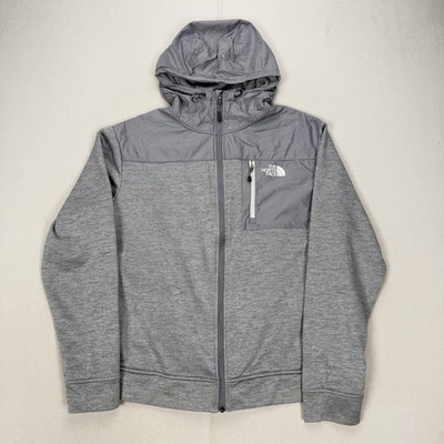 The North Face Trainingsjacke Track Top Grau Hoodie Full Zip Herren Gr. Large ''