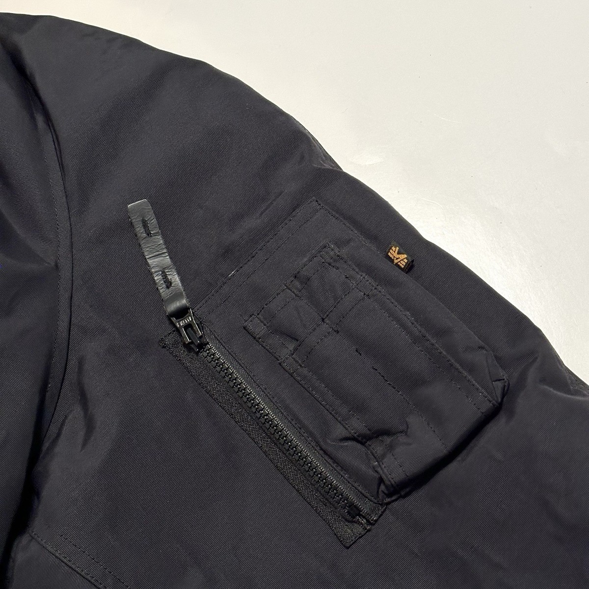 ALPHA INDUSTRIES Official US Defense Dept Contractor Black Nylon