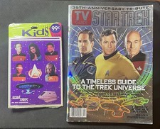 Star Trek 35th Anniversary Tribute TV Guide & TNG Stickers