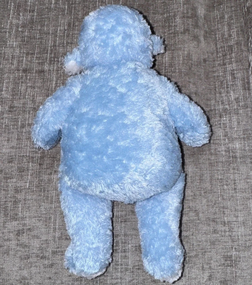 Sonajero de peluche de juguete para bebé Blue Cormb Sheep God Bless 8,5 pulgadas sin etiqueta Foto 4 de 4