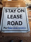 Old Vintage Antique Metal Texas Oil Field Sign Mancave