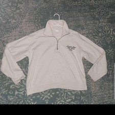 H&M Cropped pullover Scuba. Cream. size M.