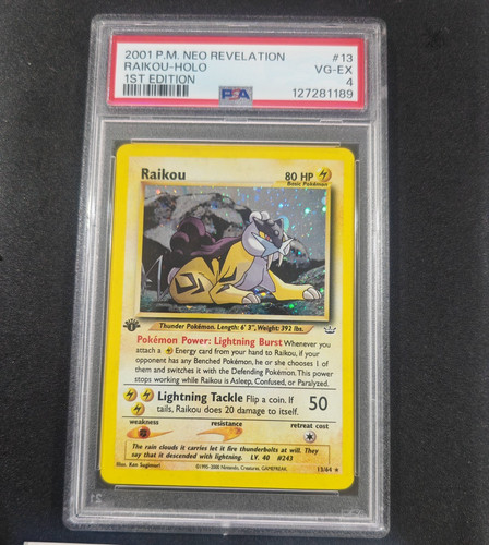 Raikou (1st Edition) graded PSA 4 for sale on eBay