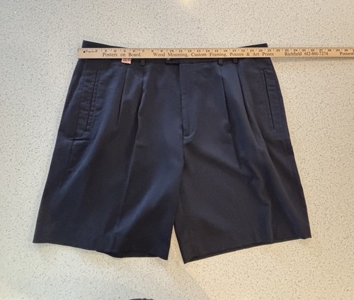 Cutter & Buck Shorts Mens Size 42 Navy Pleated Dress 9" Rayon Blend Golf Preppy - Picture 6 of 13