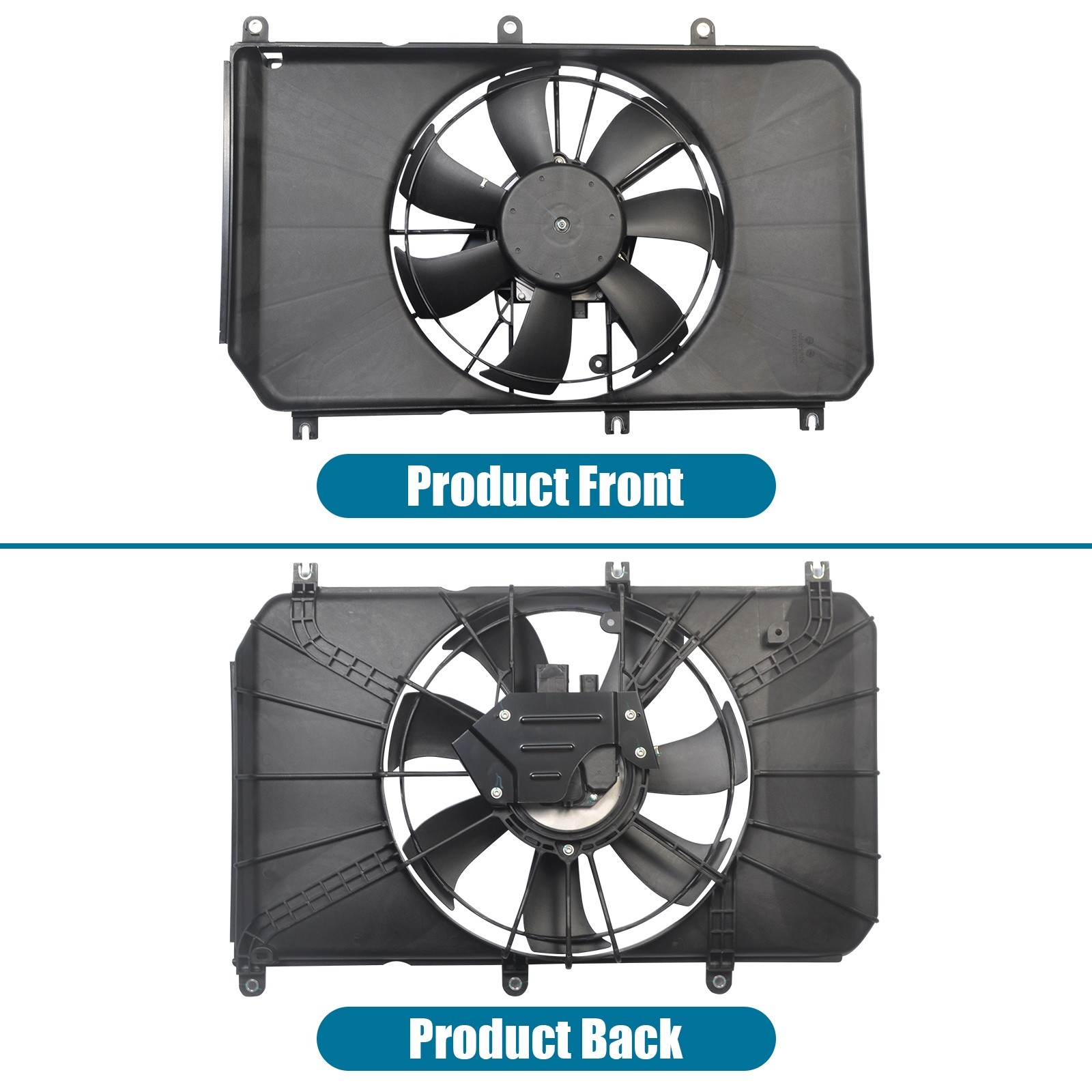 Radiator Condenser Cooling Fan Assembly For 2020-2022 Honda CR-V Hybrid 2.0L