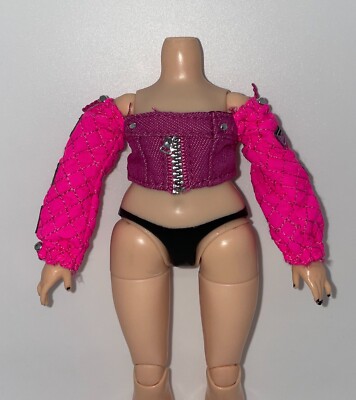 Rainbow High Shadow Pinkie James Fashion Doll Outfit Pink Long Sleeve Crop Top
