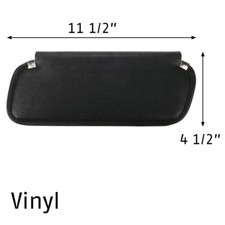 Corvette Black Sun-visor Left And Right Sides Dual Kit Sunvisor Fits 69 Thru 76