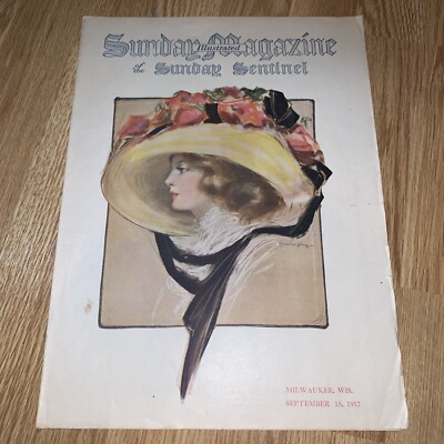 Vintage Sunday Magazine September 15 1912 Milwaukee Illustrated Sentinel