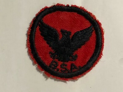 BSA Boy Scout red and black felt patrol patch Flying Eagle Patrol