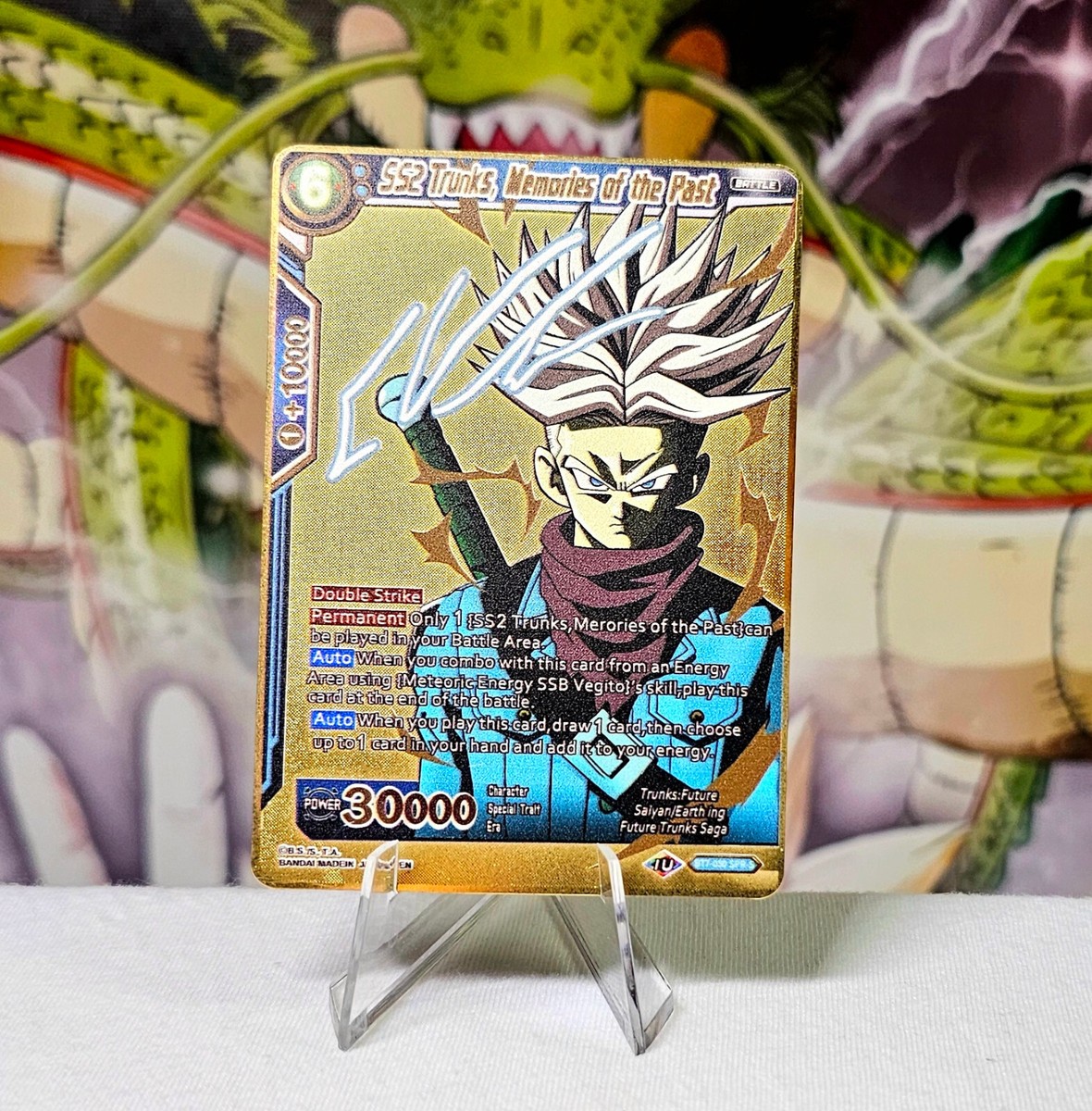 Dragon Ball Super Card Game Gold Plated Metal Cards