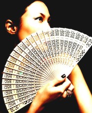 Chinese Folding Bamboo Original Wooden Carved Hand Fan fit Wedding Party Summer