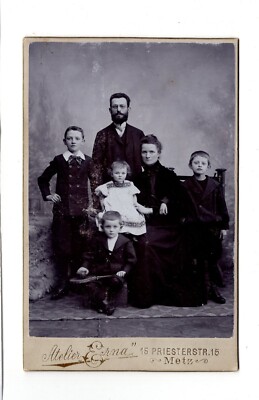 CAB Foto Schönes Familienbild / benannt - Metz 1900er