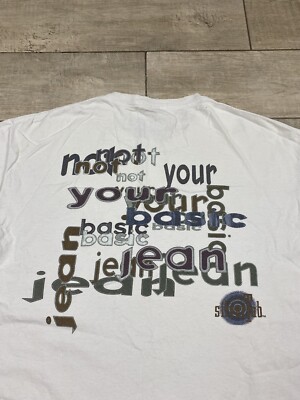 90s リーバイスシルバータブ Tシャツ silvertab USA製 90s Levis Silver Tab フェイス Tシャツ 【L】 リーバイス