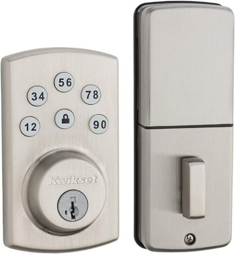 Kwikset Touchpad Keyless Entry Powerbolt 2 Electronic with Balboa Lever Chrome - Picture 5 of 8