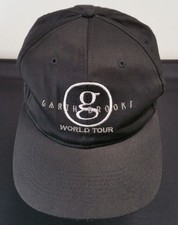 Vintage Garth Brooks World Tour Concert Hat Black Snapback Cap Country Music