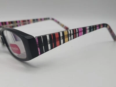 FOSTER GRANT "BORDERLINE" Reading Glasses +2.00 Stripey Black / Multi *NEW*