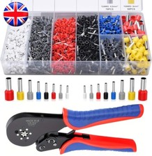 Crimp Tool W/ Bootlace Ferrule Crimper Plier Wire Terminal Connector Set Kit