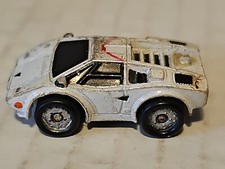 Vintage Micro Machines "White Lamborghini " 1988 Galoob Original