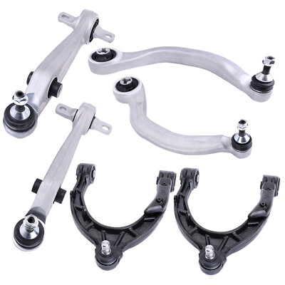 6PCS/SET FOR M-O-D-E-L 3 2017-2021 FRONT UPPER LOWER CONTROL ARMS W/BALL JOINTS