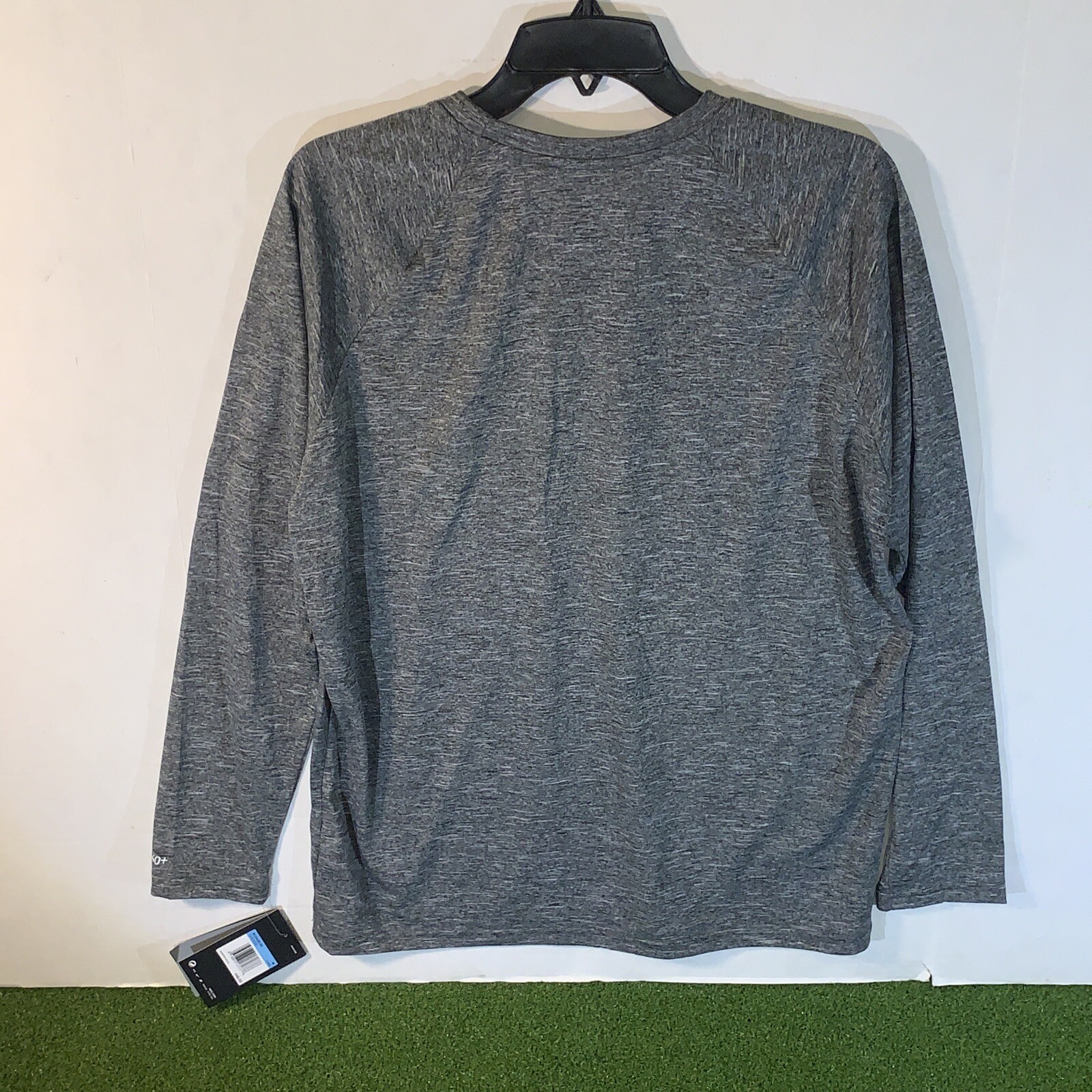 Nike Swim Men's Heather Long Sleeve Hydroguard Rash Guard Medium Gray Nessa590 for sale online