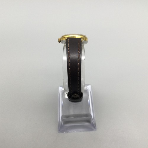 Vtg Accurist Watch Women 22mm Gold Tone Swiss 21 Jewels Leather Band Manual Wind - Picture 4 of 14