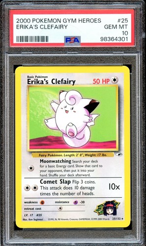 Erika's Clefairy (Unlimited) graded PSA 10 for sale on eBay