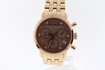 88 RUE DU RHONE 87WA130033 Chronograph Schweizer Quarz Rose Gold Dial Datum Uhr