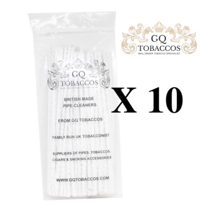 10 Päckchen GQ Tabak Kegel Rohrreiniger 10 x 100 = 1000 Rohrreiniger