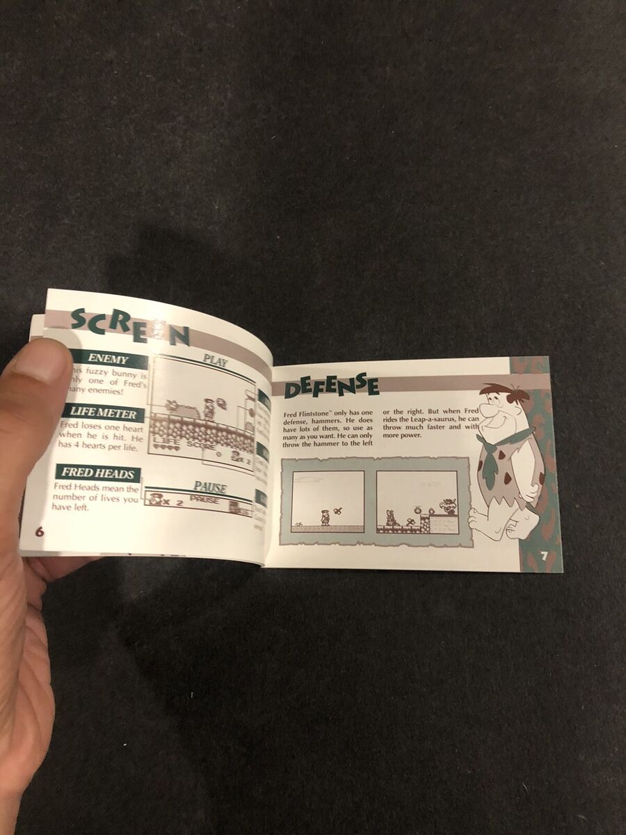 Flintstones gameboy King Rock Treasure Island Manual | eBay Flintstones gameboy King Rock Treasure Island Manual | eBay
