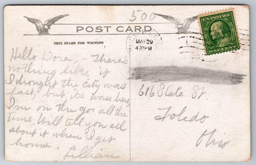 Postcard Union High School Bucyrus O. *5084 - Picture 2 of 2