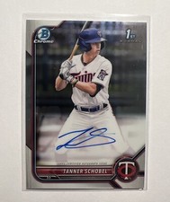 2022 Bowman Draft Chrome 1st Auto Tanner Schobel #CDA-TSL MINNESOTA Twins
