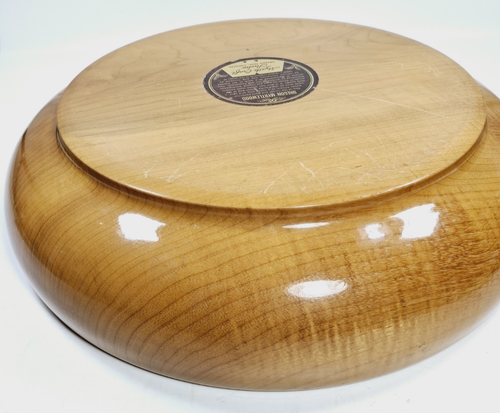 Oregon Myrtlewood Very Large Bowl 35cm wooden Handmade Myrtle Craft Studio Treen - Picture 21 of 24