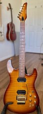 Carvin C66c 2011 Flame Maple Honeyburst W/ Floyd Rose Hh Seymour Duncan Pickups