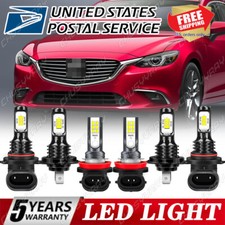 For Mazda 6 2011 2012 2013 Mazda6 Led Headlight 9005 H7 H11 Fog Light Bulbs 6pcs For Mazda 6 2011 2012 2013 Mazda6 Led Headlight 9005 H7 H11 Fog Light Bulbs 6pcs