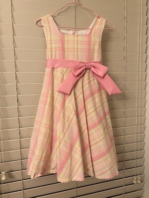 Specialty Girl Pastel Pink Green Plaid Spring Party Easter Bow Dress Girls 4T | eBay Specialty Girl Pastel Pink Green Plaid Spring Party Easter Bow Dress Girls 4T | eBay