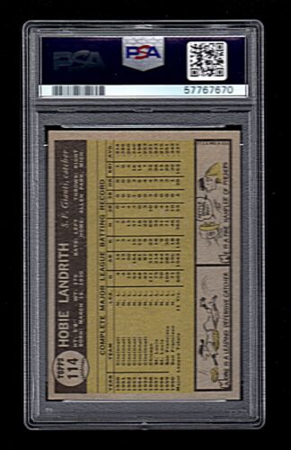 1961 Topps #114 Landrith PSA 7 NM - Picture 2 of 2