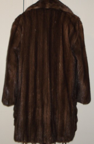 FERAUD Paris Blue Iris Mink Fur Coat Size 8-10 FREE SHIPPING - Picture 6 of 8