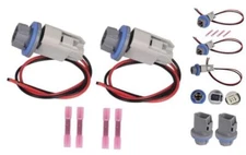 2 Set Rear License Plate Light Lamp Bulb Socket Connector Wiring Pigtail