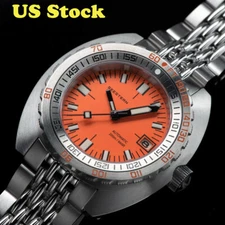 Seestern Orange Vintage Sub 300 42mm Automatic Men's Diver Watch NH35A WR200
