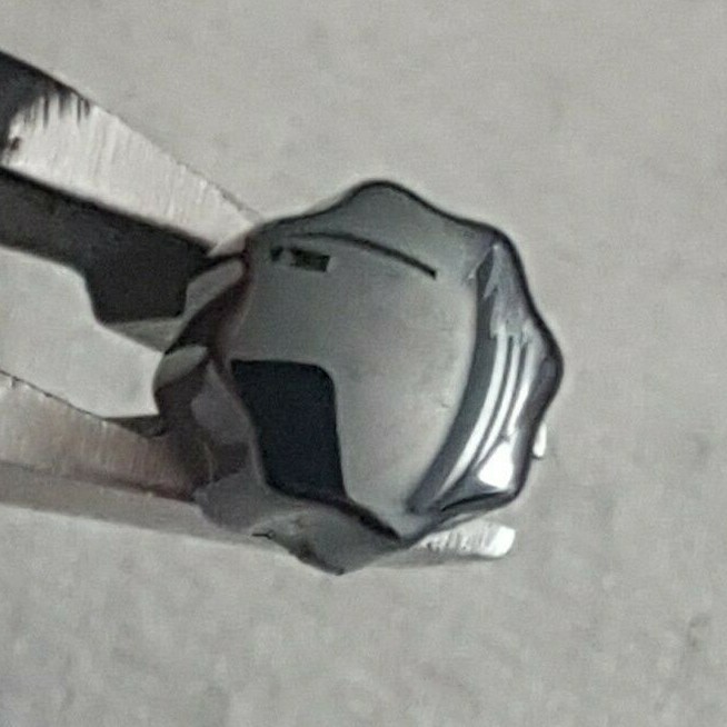 RADO Water Resistant Black Ceramic Cap Crown Part Number 48-622