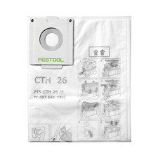 Festool FIS-CTH 48/3 Sicherheits Filtersack 3 Stk. Staubklasse H ( 497542 )