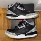 Auth Nike Air Jordan 3 III Retro Black Cement 2018 854262-001 sz 10.5 Bred