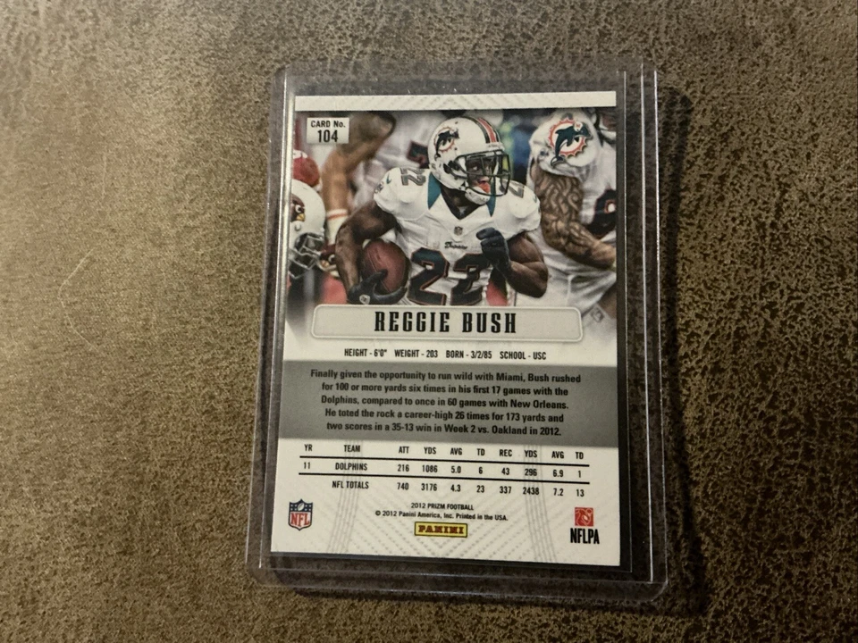 2012 Panini Prizm - #104 Reggie Bush - Image 2 of 2