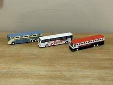 3 DISNEY WORLD DIECAST BUSES TRANSPORT MAGICAL EXPRESS CRUISE LINE 3 3/4" L EACH