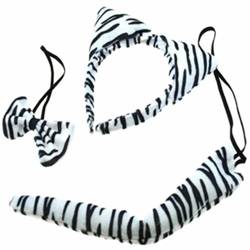 Animal Ears Bow Tail Costume Set for Kids & Adults - Halloween Fancy Dress - Picture 33 of 71