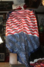 Vintage Scarf Approx 36"  American Flag