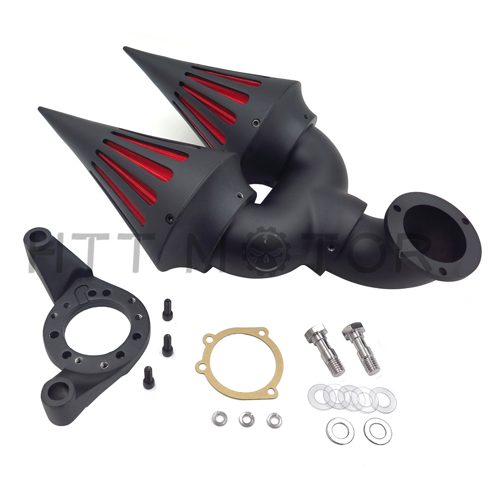 HTTMT Black Spike Air Cleaner Carb Cover Intake Fit Harley CV Carburetors Vtwin for sale online